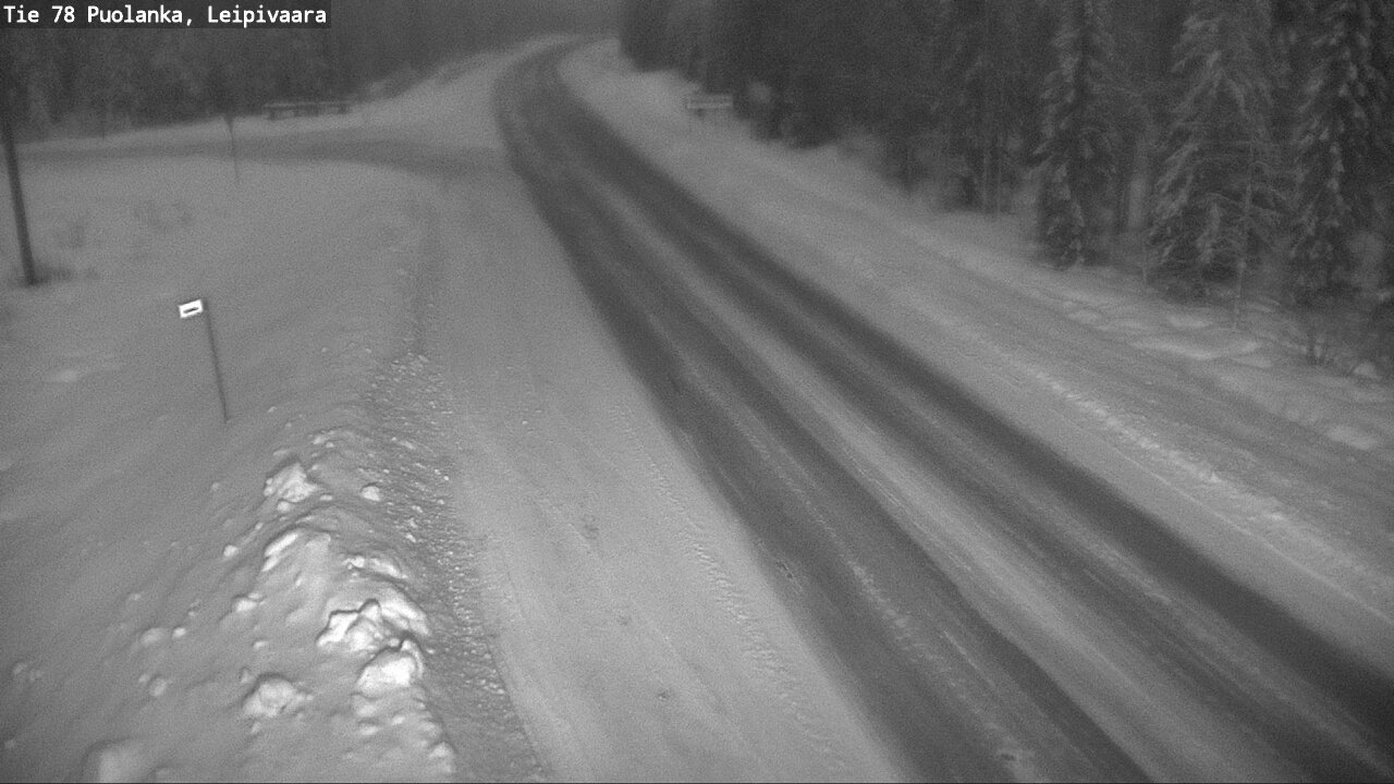 Weather Camera Image Road 78 Puolanka, Leipivaara, Puolanka, Kainuu