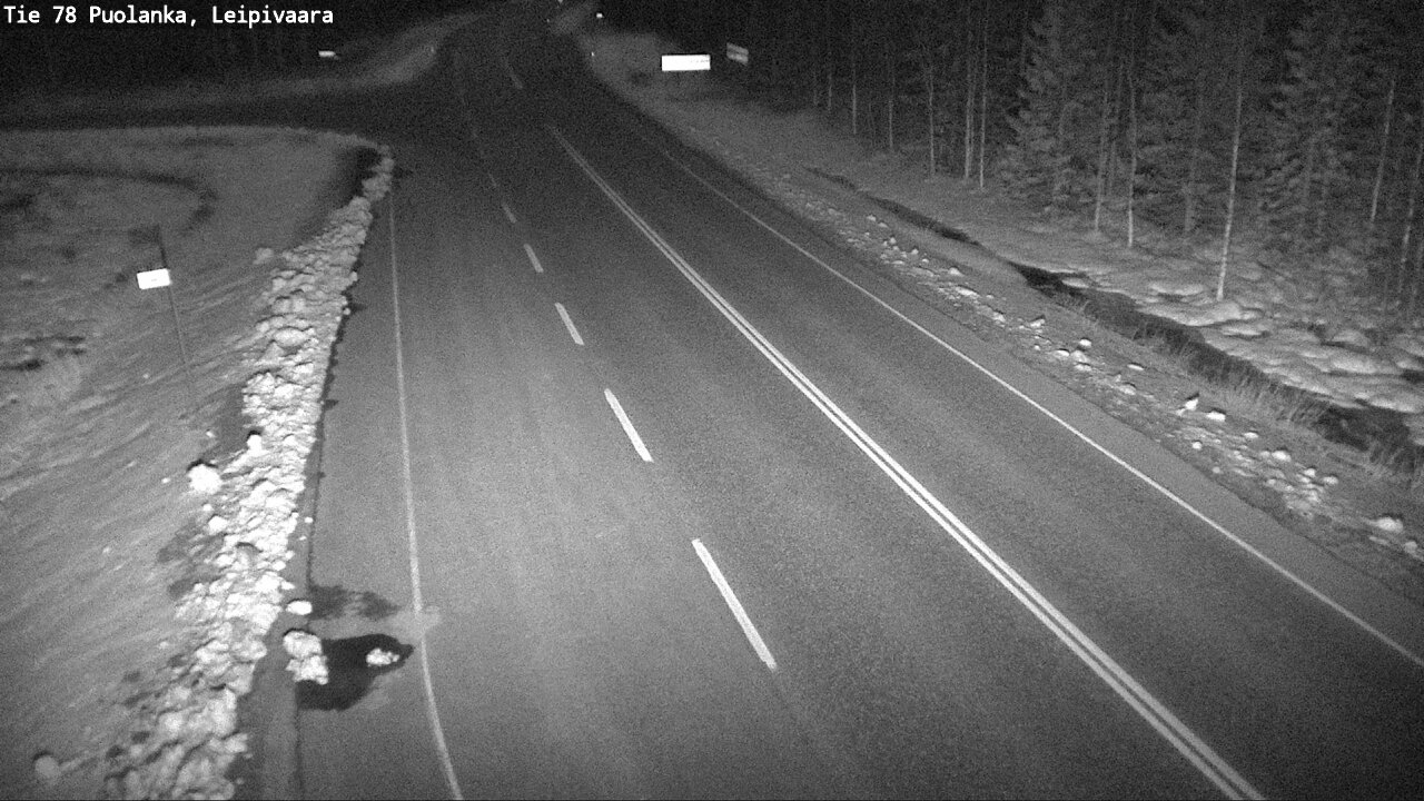 Weather Camera Image Road 78 Puolanka, Leipivaara, Puolanka, Kainuu