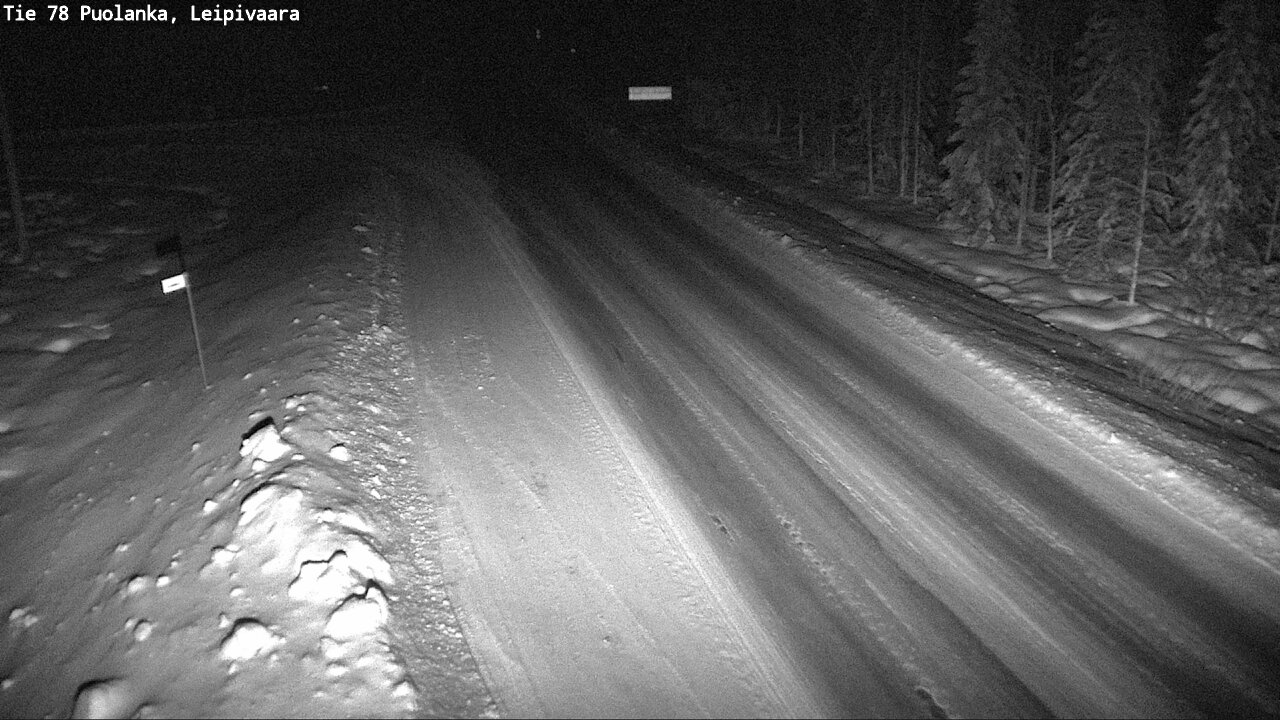 Weather Camera Image Road 78 Puolanka, Leipivaara, Puolanka, Kainuu