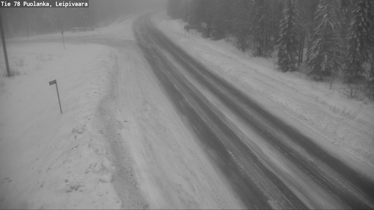 Weather Camera Image Road 78 Puolanka, Leipivaara, Puolanka, Kainuu