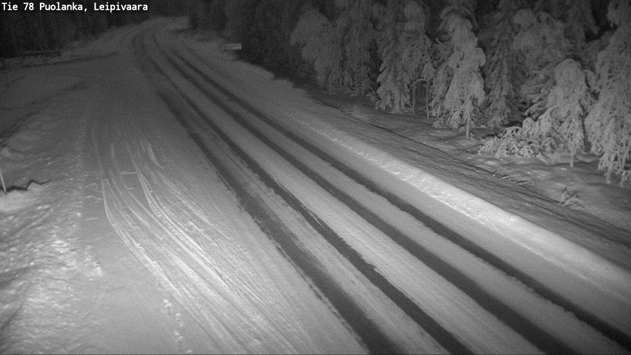 Weather Camera Image Väg 78 Puolango, Leipivaara, Puolanka, Kainuu