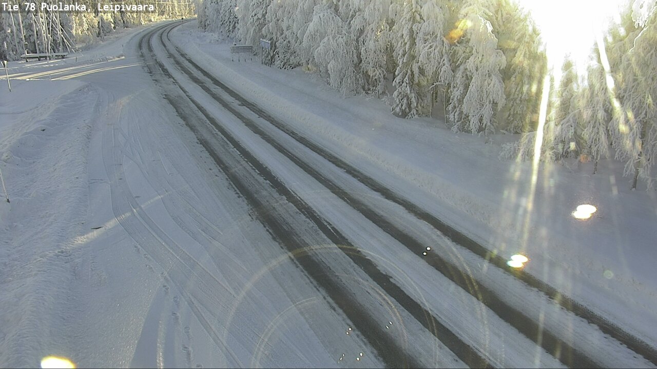 Weather Camera Image Väg 78 Puolango, Leipivaara, Puolanka, Kainuu