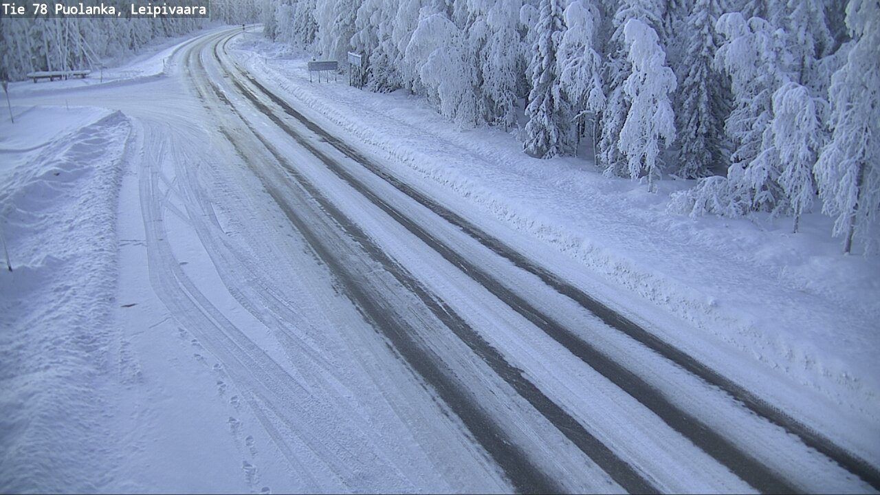 Weather Camera Image Väg 78 Puolango, Leipivaara, Puolanka, Kainuu