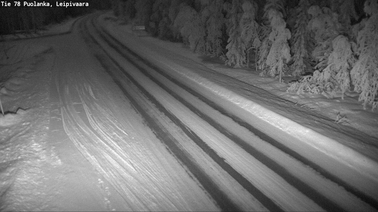 Weather Camera Image Väg 78 Puolango, Leipivaara, Puolanka, Kainuu