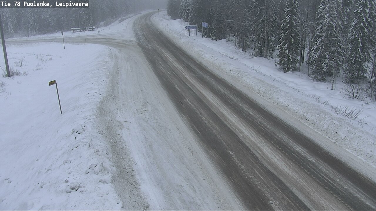 Weather Camera Image Road 78 Puolanka, Leipivaara, Puolanka, Kainuu