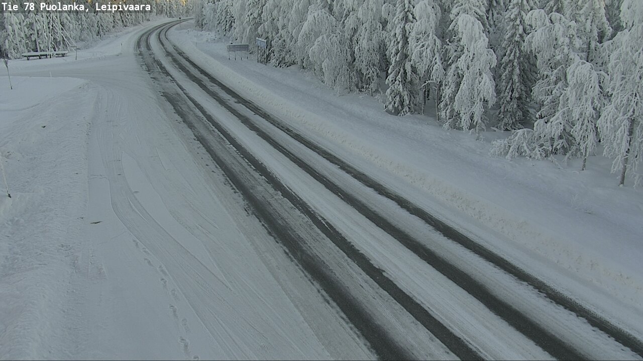 Weather Camera Image Väg 78 Puolango, Leipivaara, Puolanka, Kainuu