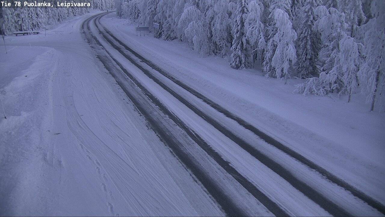 Weather Camera Image Väg 78 Puolango, Leipivaara, Puolanka, Kainuu