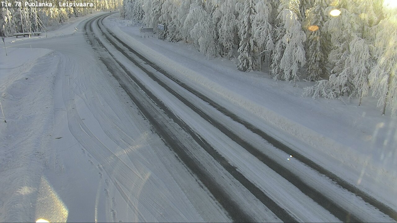 Weather Camera Image Väg 78 Puolango, Leipivaara, Puolanka, Kainuu