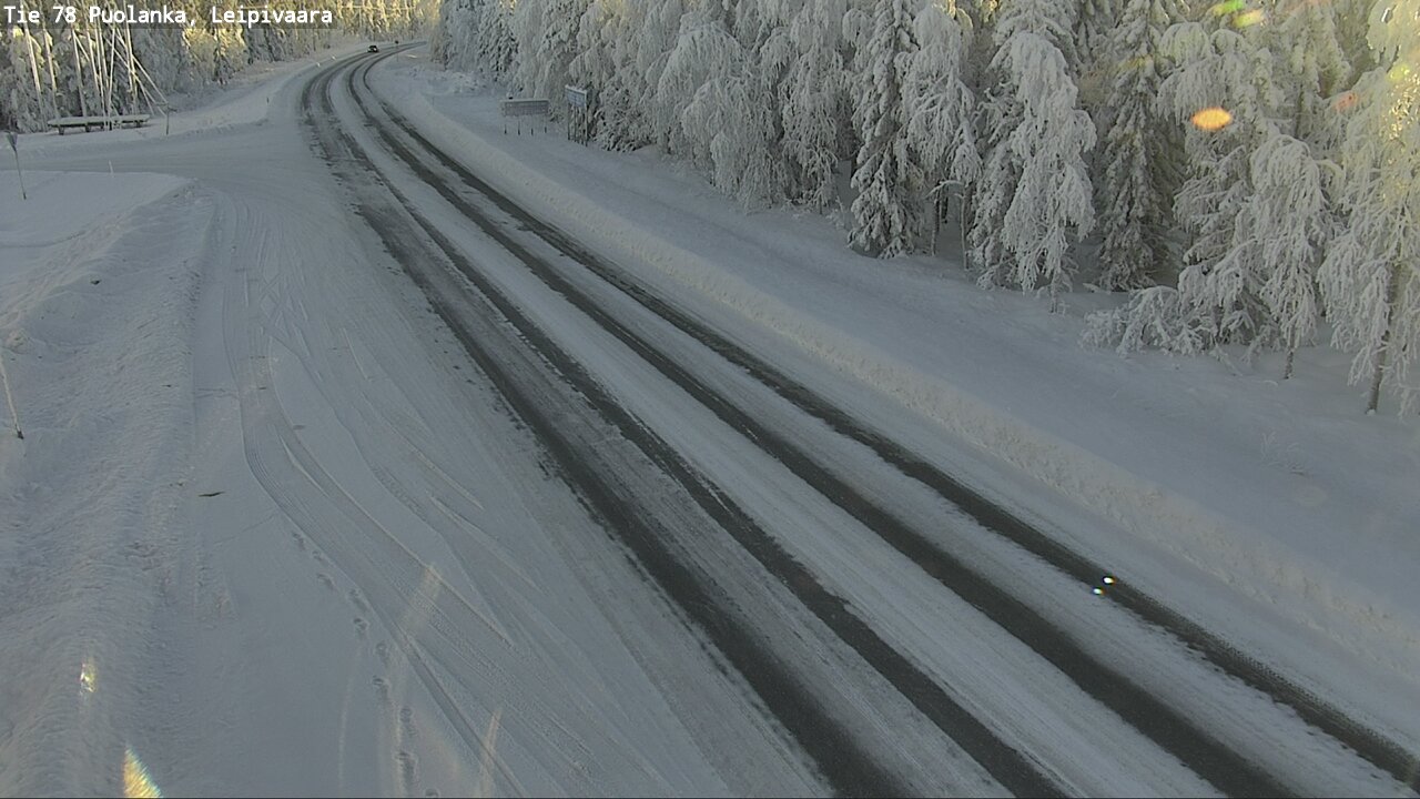 Weather Camera Image Väg 78 Puolango, Leipivaara, Puolanka, Kainuu