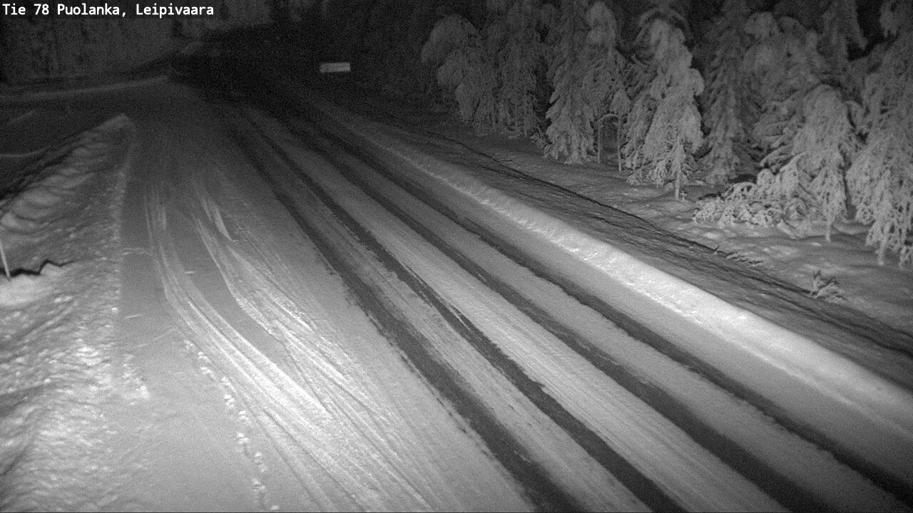 Weather Camera Image Väg 78 Puolango, Leipivaara, Puolanka, Kainuu