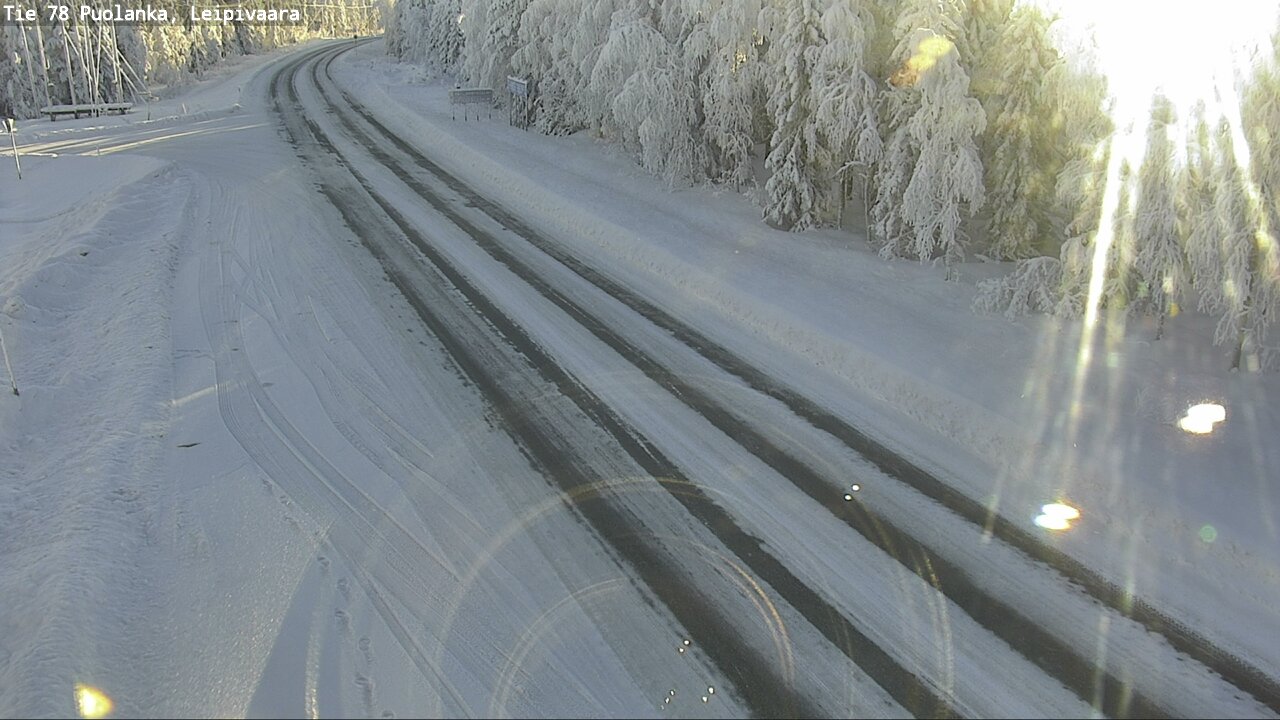 Weather Camera Image Väg 78 Puolango, Leipivaara, Puolanka, Kainuu