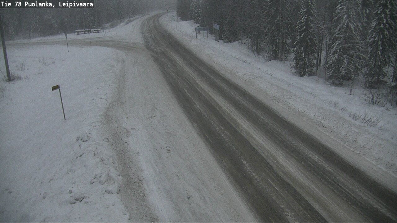 Weather Camera Image Road 78 Puolanka, Leipivaara, Puolanka, Kainuu