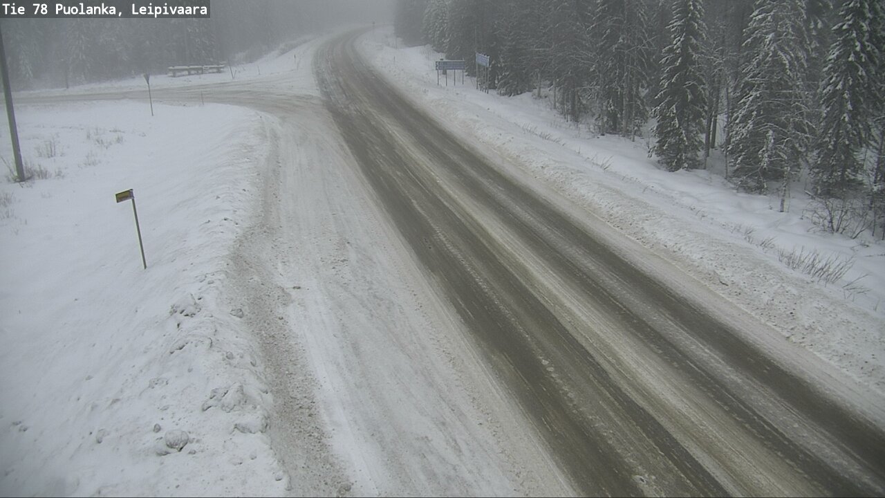 Weather Camera Image Road 78 Puolanka, Leipivaara, Puolanka, Kainuu
