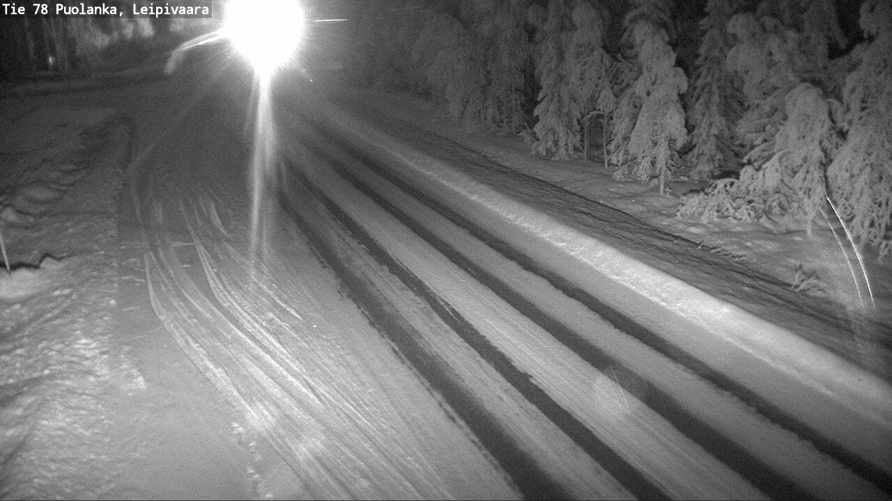 Weather Camera Image Väg 78 Puolango, Leipivaara, Puolanka, Kainuu