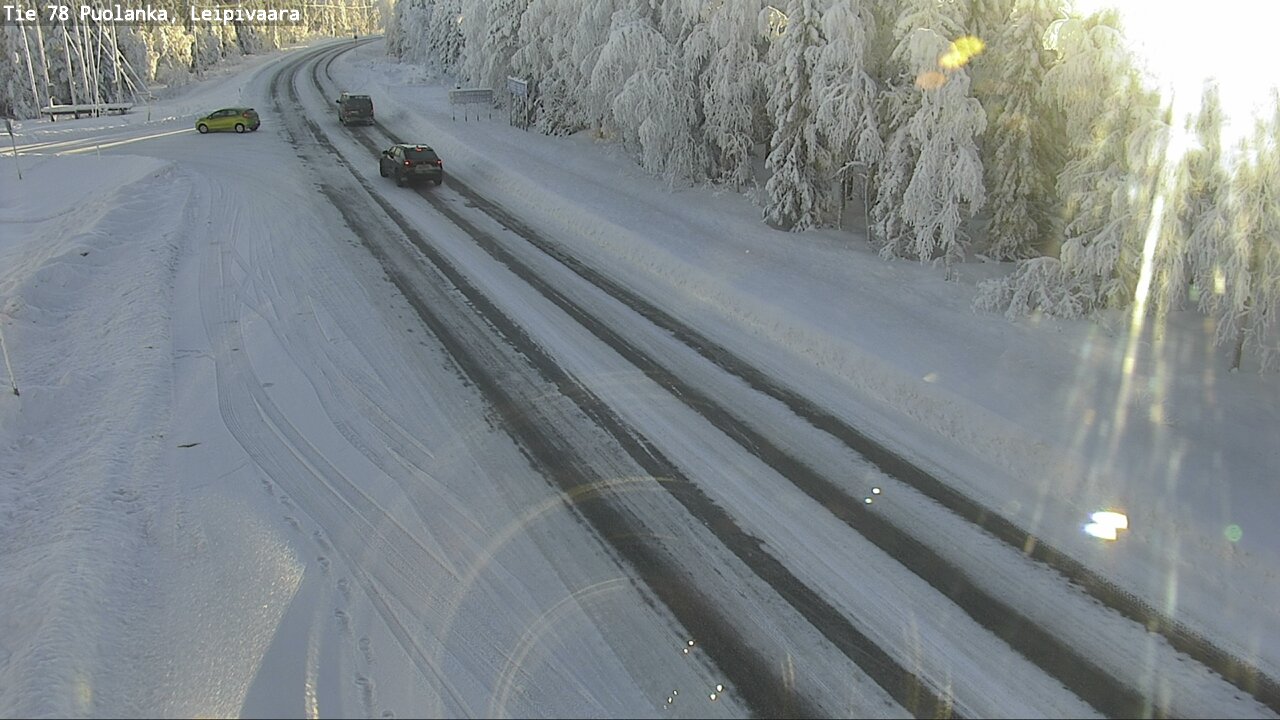 Weather Camera Image Väg 78 Puolango, Leipivaara, Puolanka, Kainuu