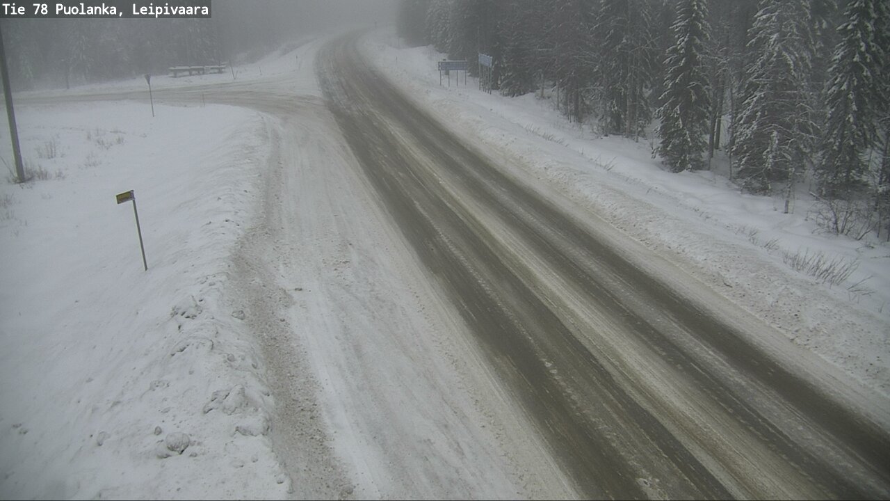 Weather Camera Image Road 78 Puolanka, Leipivaara, Puolanka, Kainuu