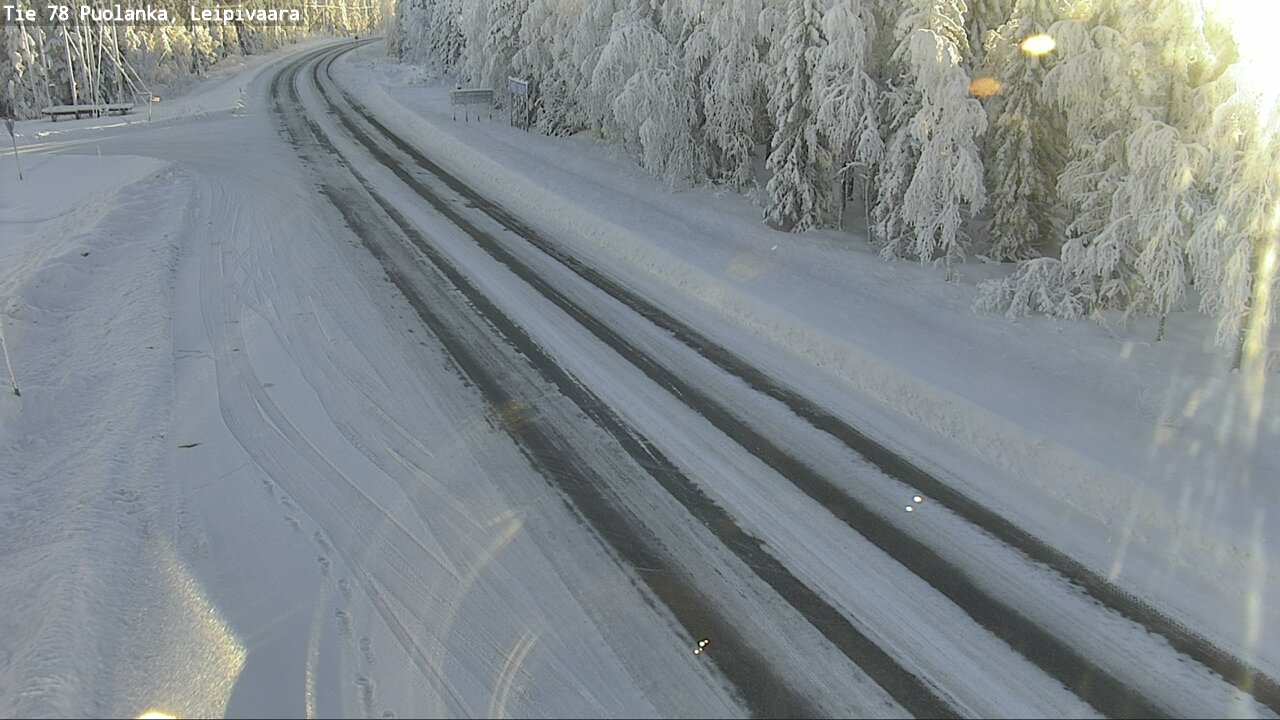 Weather Camera Image Väg 78 Puolango, Leipivaara, Puolanka, Kainuu