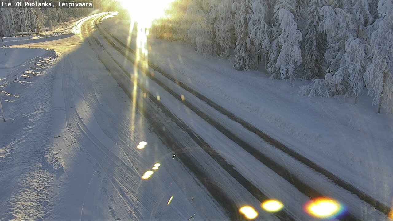Weather Camera Image Väg 78 Puolango, Leipivaara, Puolanka, Kainuu