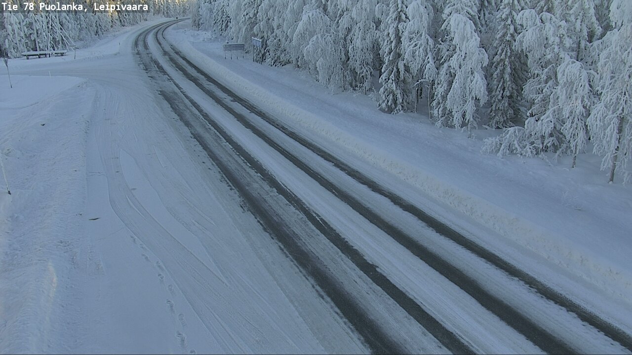 Weather Camera Image Väg 78 Puolango, Leipivaara, Puolanka, Kainuu