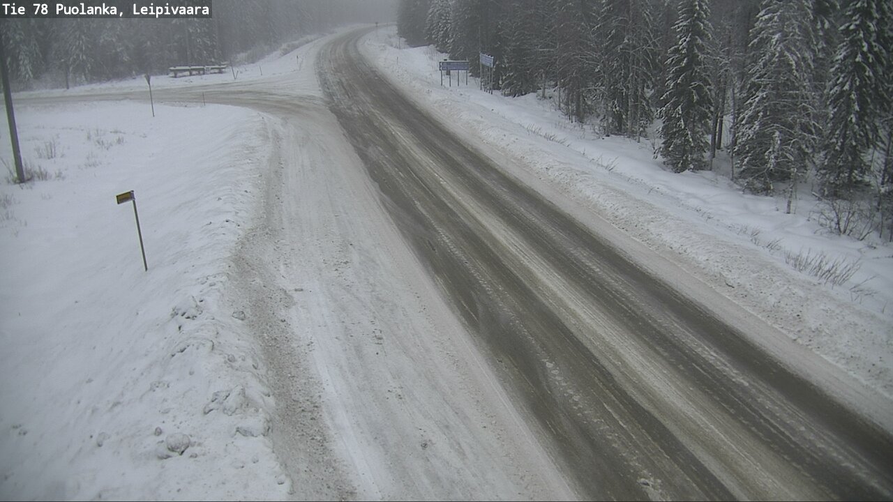 Weather Camera Image Road 78 Puolanka, Leipivaara, Puolanka, Kainuu