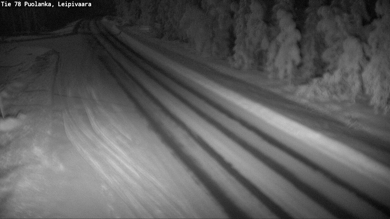 Weather Camera Image Väg 78 Puolango, Leipivaara, Puolanka, Kainuu