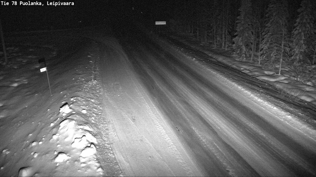 Weather Camera Image Road 78 Puolanka, Leipivaara, Puolanka, Kainuu