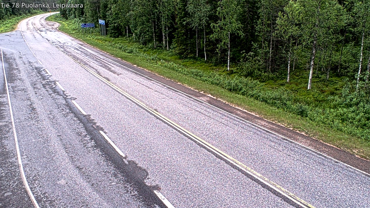 Weather Camera Image Road 78 Puolanka, Leipivaara, Puolanka, Kainuu