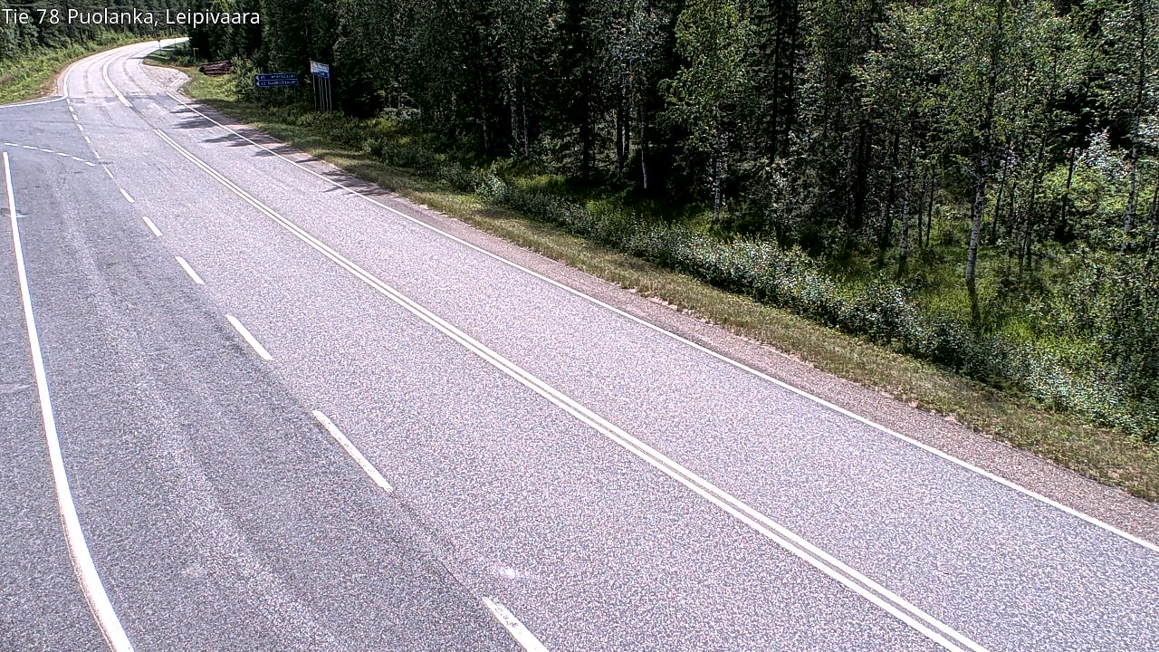 Weather Camera Image Road 78 Puolanka, Leipivaara, Puolanka, Kainuu