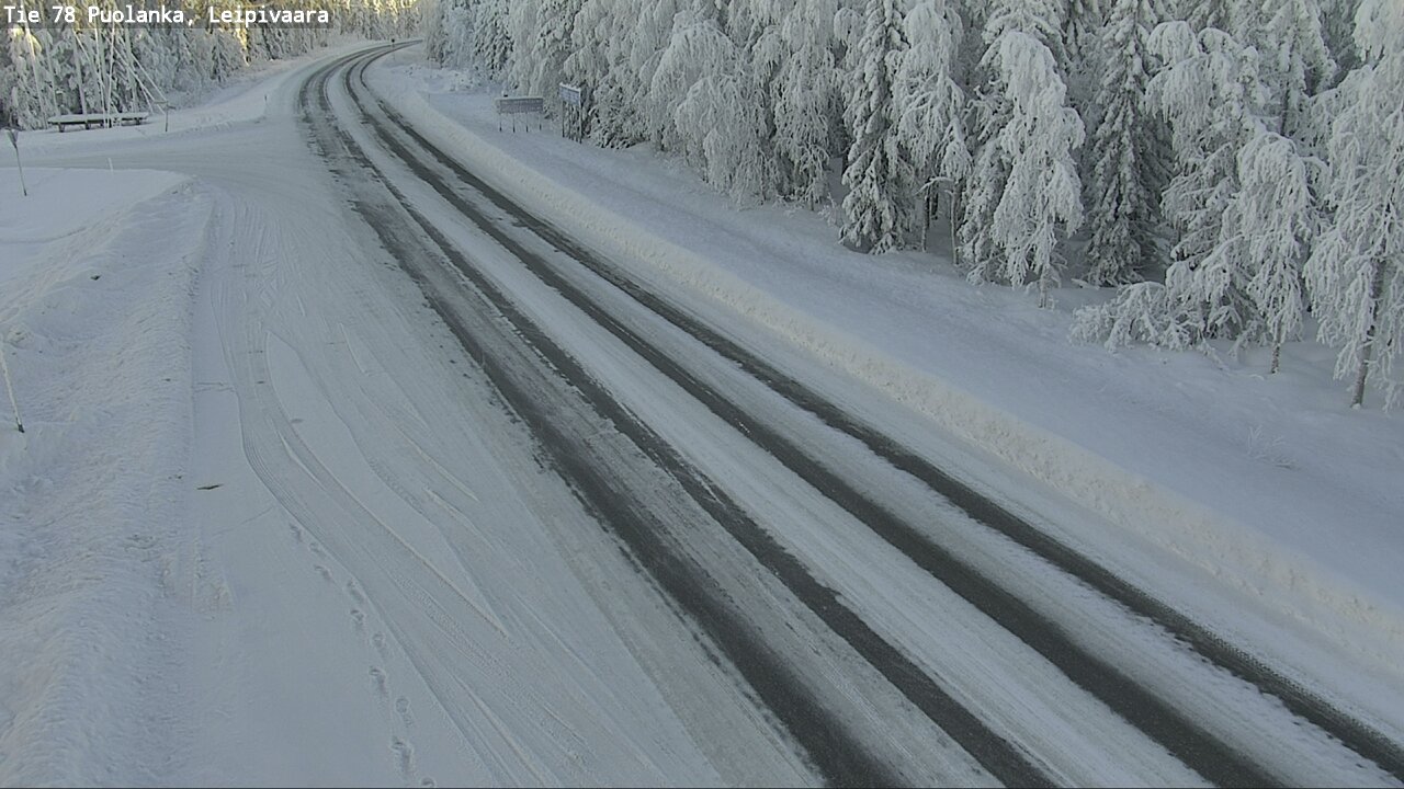 Weather Camera Image Väg 78 Puolango, Leipivaara, Puolanka, Kainuu