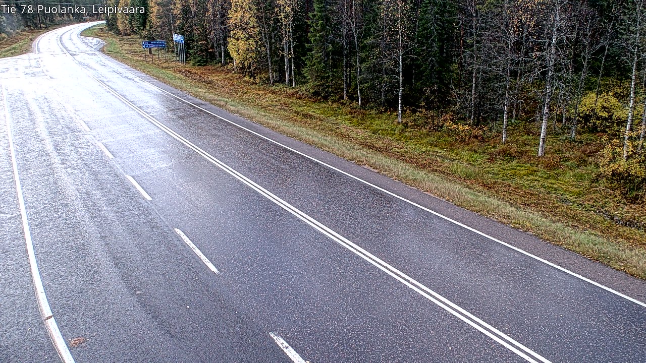 Weather Camera Image Väg 78 Puolango, Leipivaara, Puolanka, Kainuu
