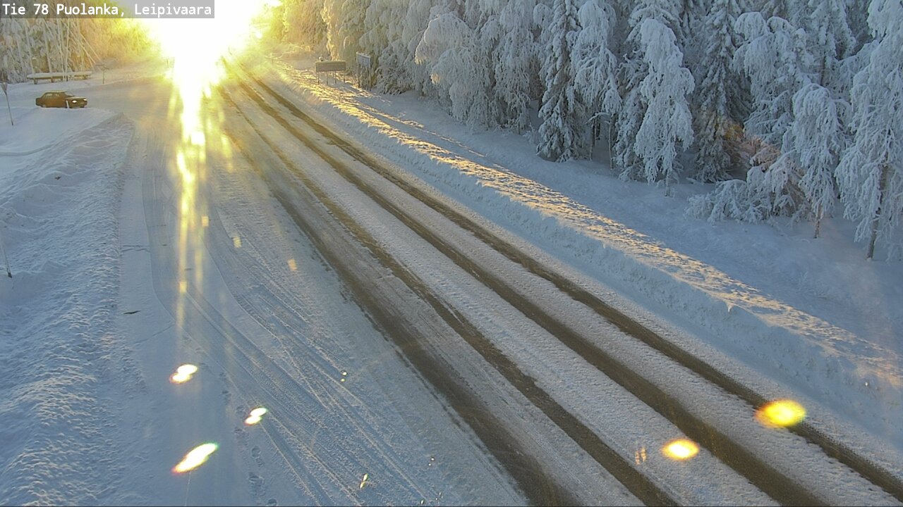 Weather Camera Image Väg 78 Puolango, Leipivaara, Puolanka, Kainuu