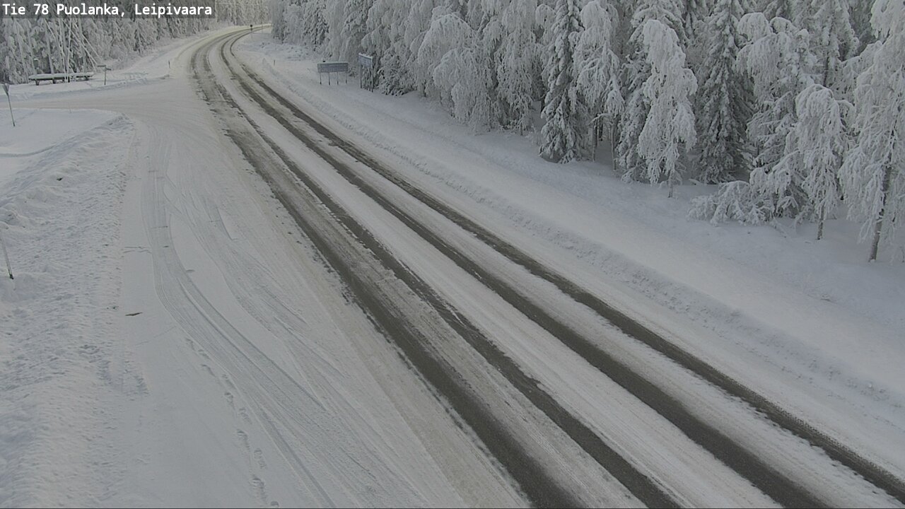 Weather Camera Image Väg 78 Puolango, Leipivaara, Puolanka, Kainuu