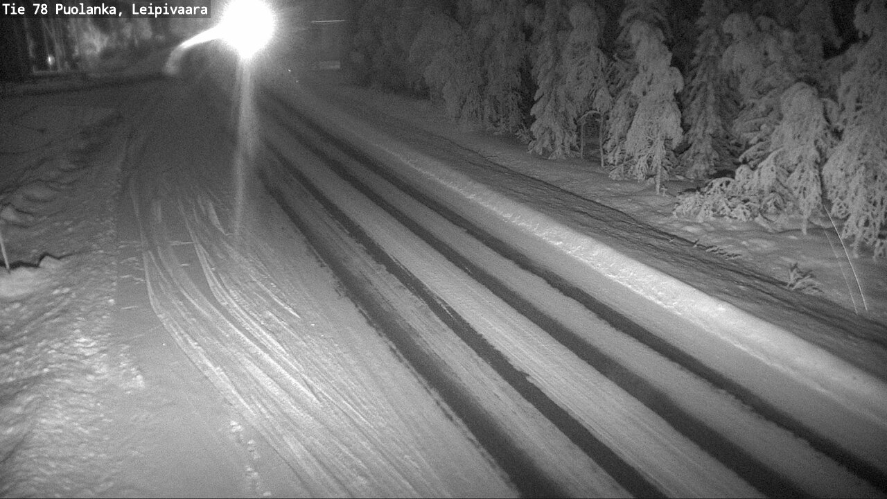 Weather Camera Image Väg 78 Puolango, Leipivaara, Puolanka, Kainuu