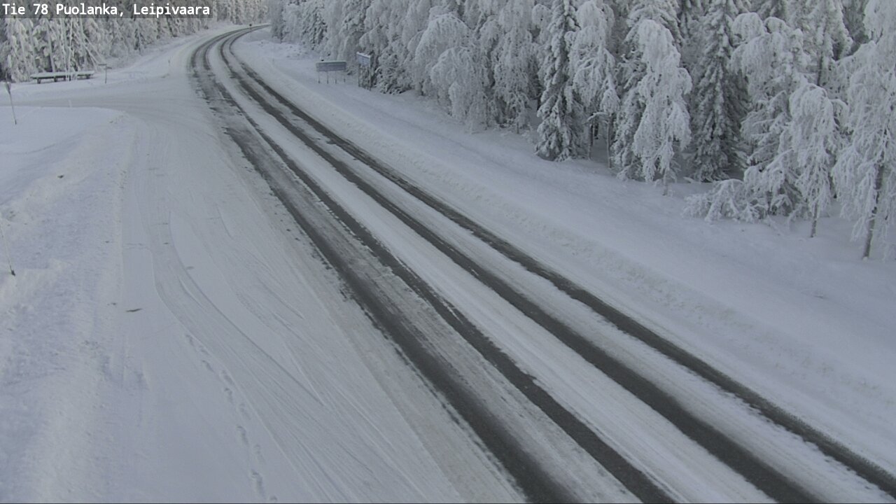 Weather Camera Image Väg 78 Puolango, Leipivaara, Puolanka, Kainuu