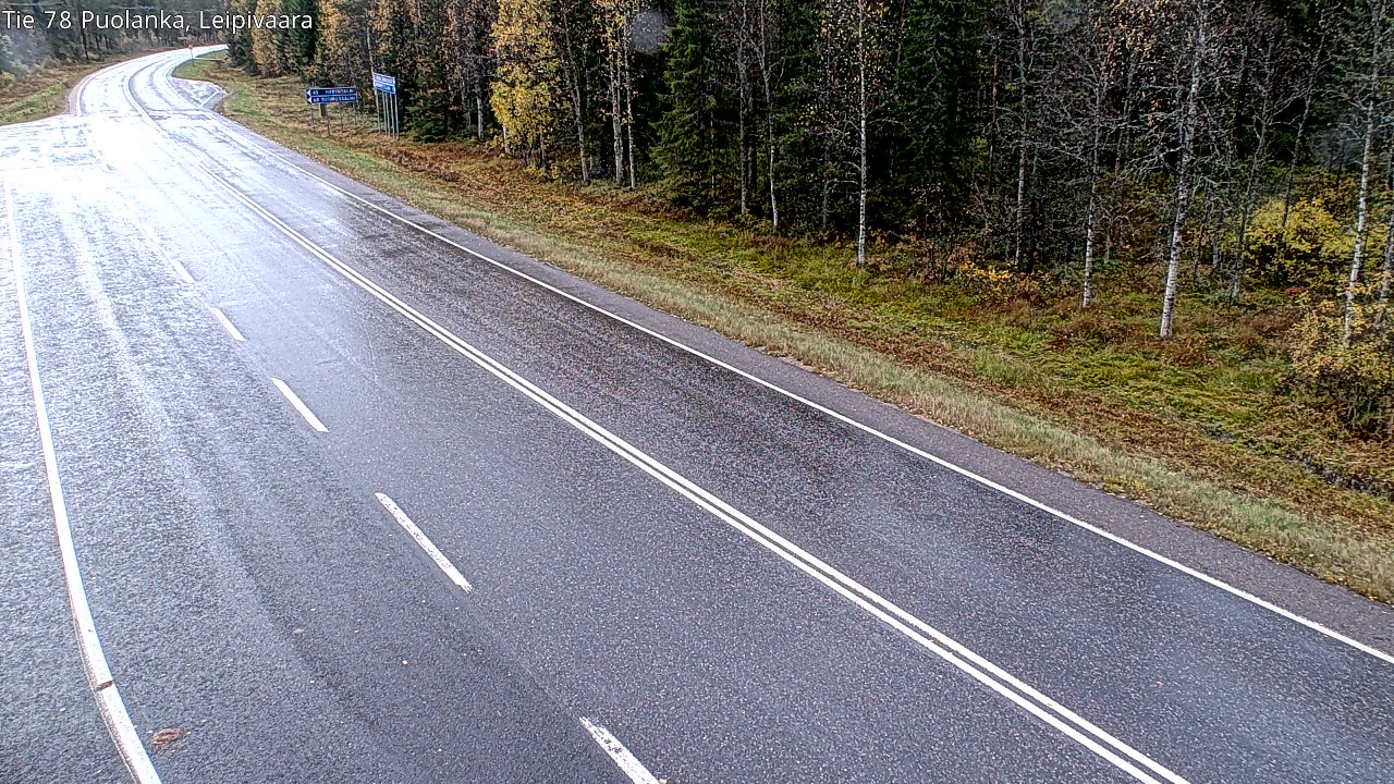 Weather Camera Image Road 78 Puolanka, Leipivaara, Puolanka, Kainuu