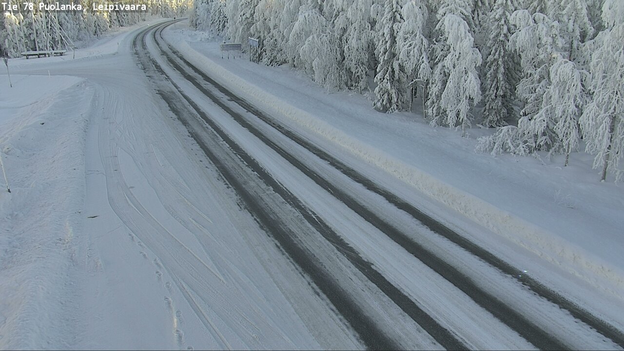 Weather Camera Image Väg 78 Puolango, Leipivaara, Puolanka, Kainuu