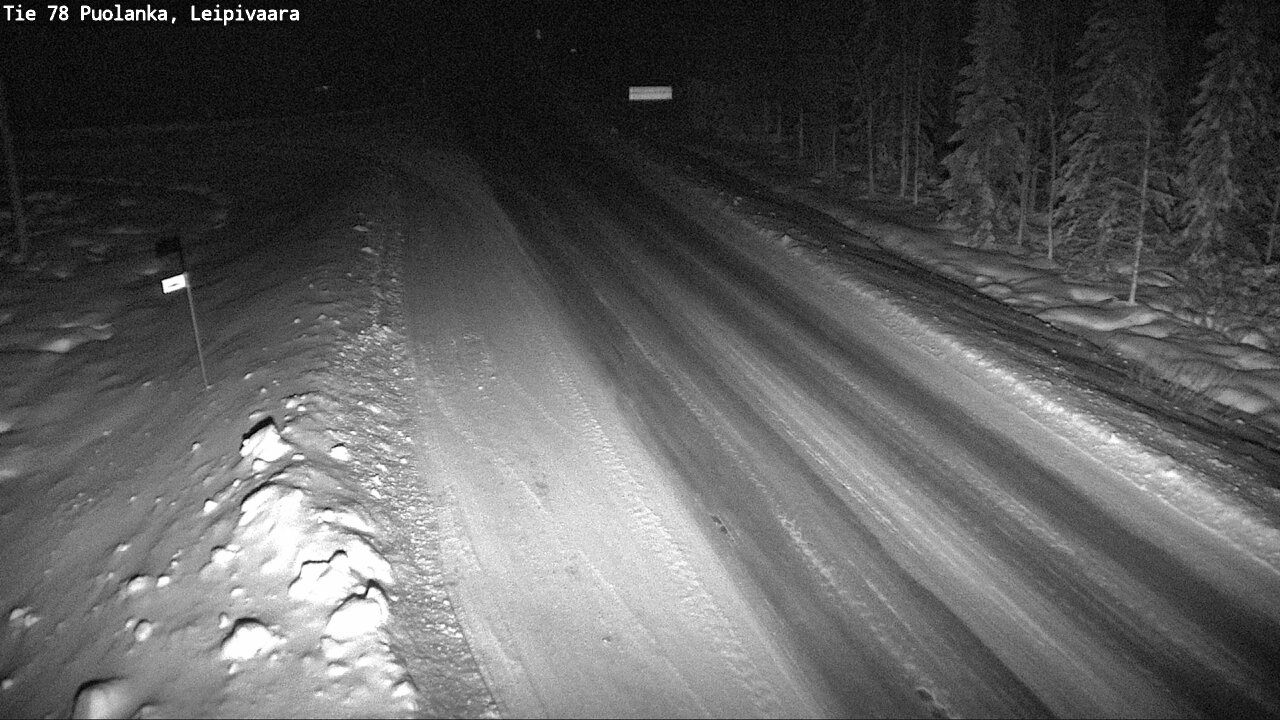 Weather Camera Image Road 78 Puolanka, Leipivaara, Puolanka, Kainuu