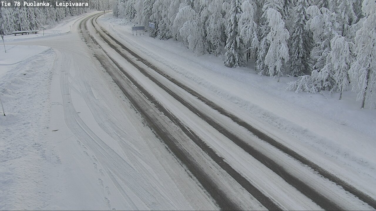 Weather Camera Image Väg 78 Puolango, Leipivaara, Puolanka, Kainuu