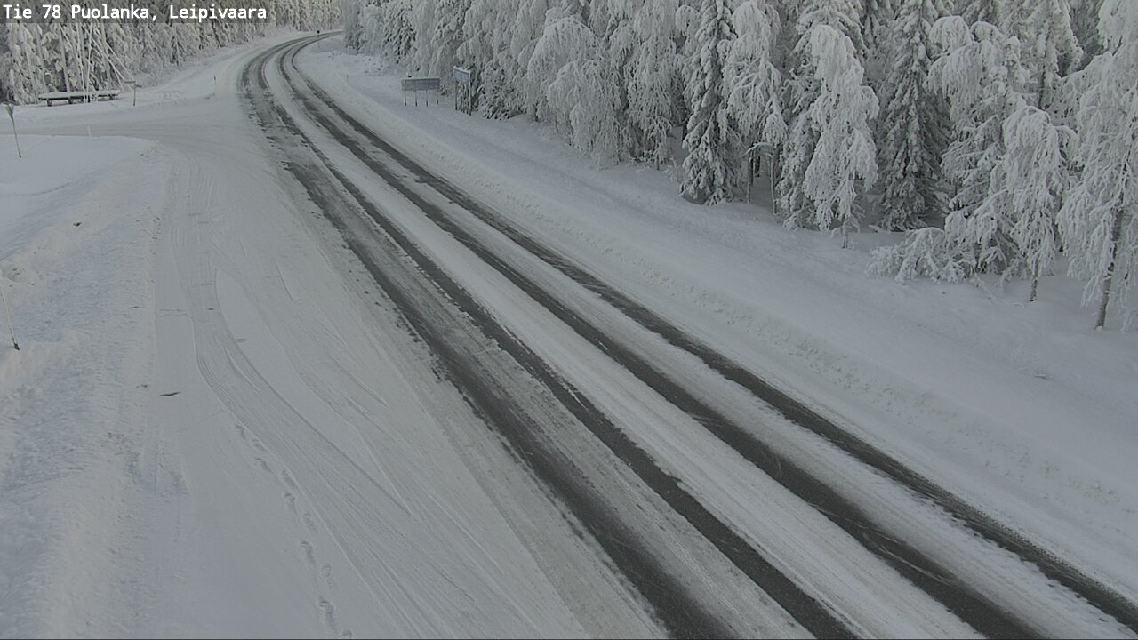Weather Camera Image Väg 78 Puolango, Leipivaara, Puolanka, Kainuu