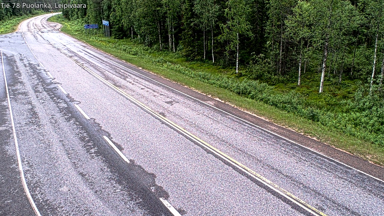 Weather Camera Image Road 78 Puolanka, Leipivaara, Puolanka, Kainuu
