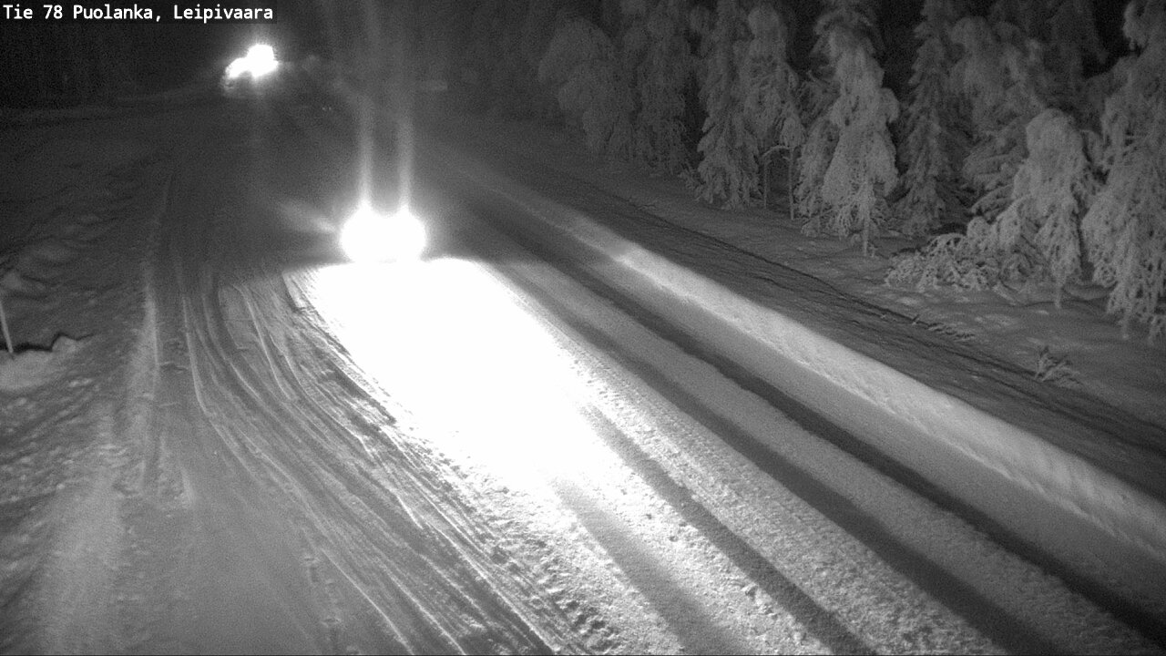 Weather Camera Image Väg 78 Puolango, Leipivaara, Puolanka, Kainuu