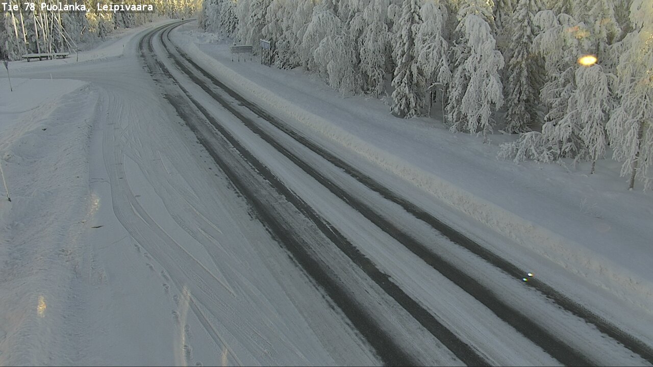 Weather Camera Image Väg 78 Puolango, Leipivaara, Puolanka, Kainuu