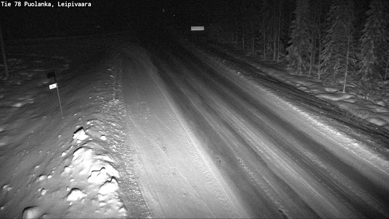 Weather Camera Image Väg 78 Puolango, Leipivaara, Puolanka, Kainuu