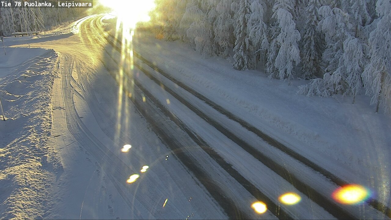 Weather Camera Image Väg 78 Puolango, Leipivaara, Puolanka, Kainuu