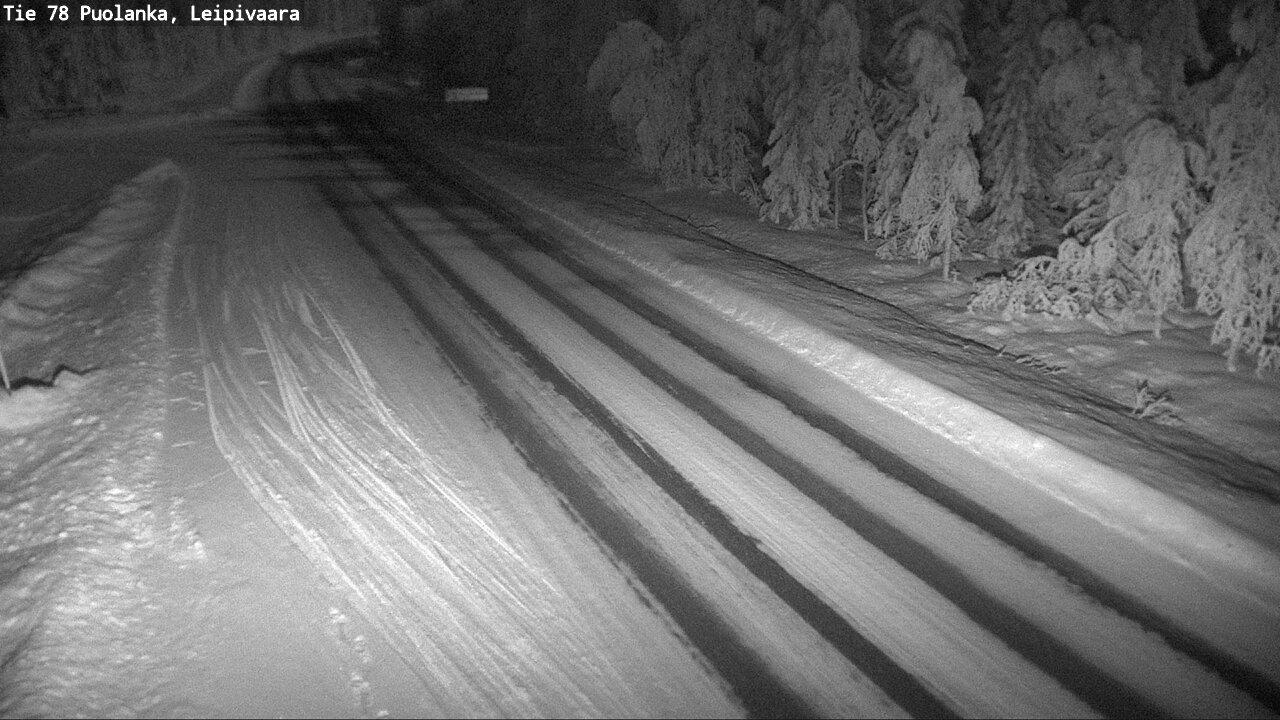 Weather Camera Image Väg 78 Puolango, Leipivaara, Puolanka, Kainuu