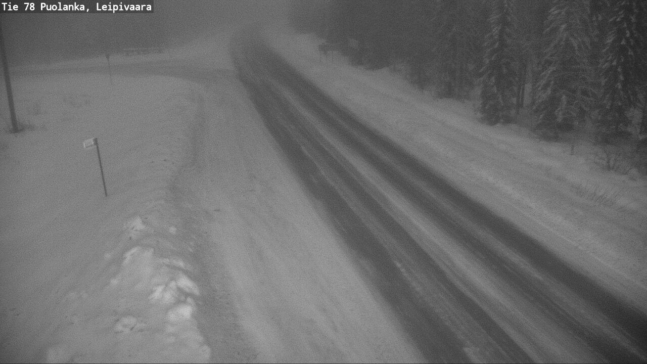 Weather Camera Image Road 78 Puolanka, Leipivaara, Puolanka, Kainuu