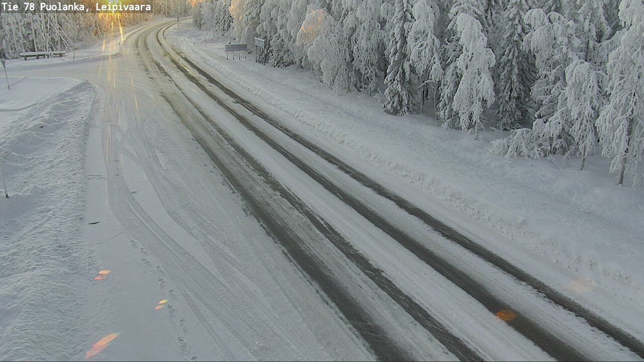 Weather Camera Image Väg 78 Puolango, Leipivaara, Puolanka, Kainuu