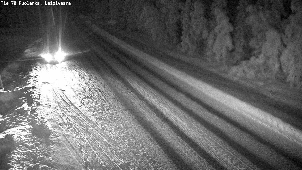 Weather Camera Image Väg 78 Puolango, Leipivaara, Puolanka, Kainuu