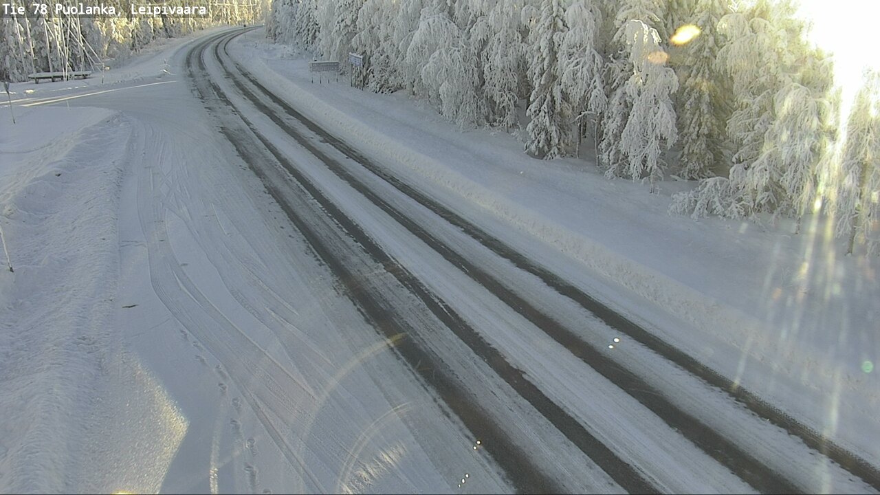 Weather Camera Image Väg 78 Puolango, Leipivaara, Puolanka, Kainuu
