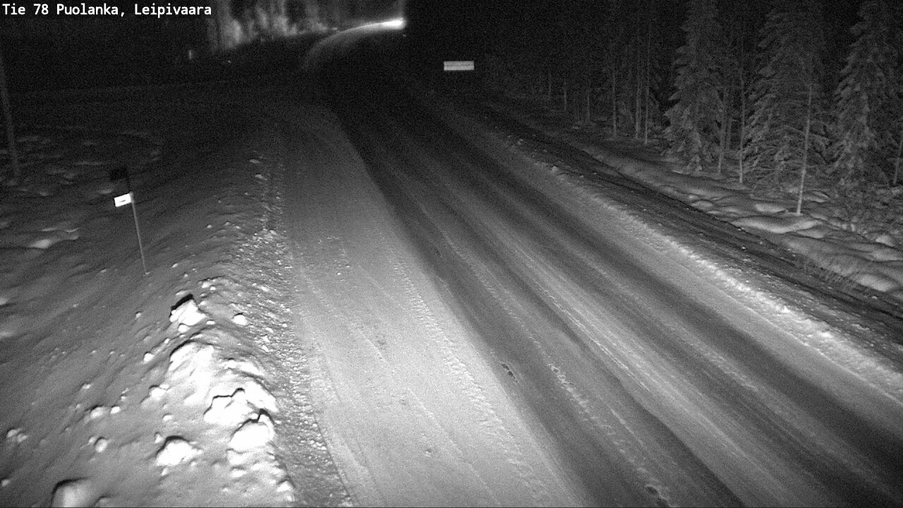 Weather Camera Image Road 78 Puolanka, Leipivaara, Puolanka, Kainuu
